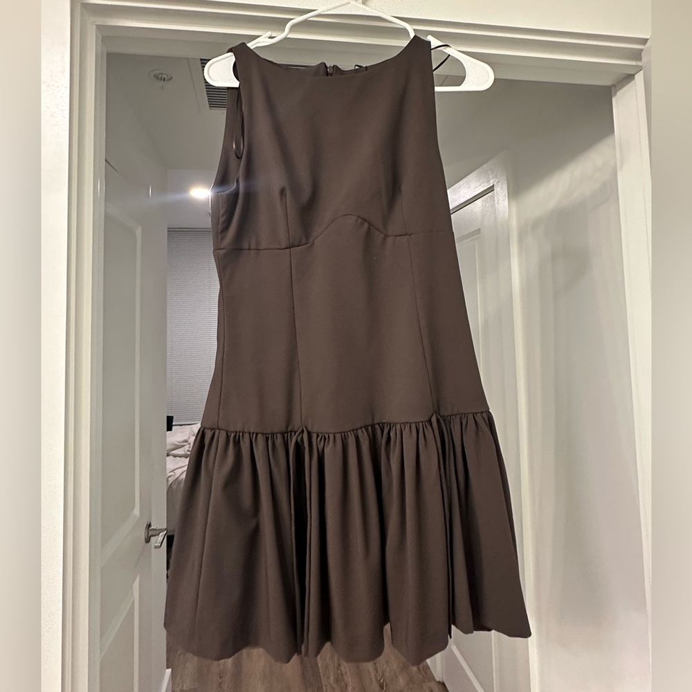 Zara cinch waist dress